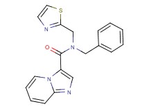 N-benzyl-N-(1,3-thiazol-2-ylmethyl)imidazo[1,2-a]pyridine-3-carboxamide