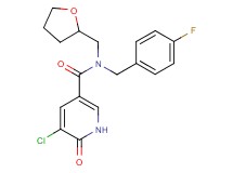 5-chloro-N-(4-fluorobenzyl)-6-oxo-N-(tetrahydrofuran-2-ylmethyl)-1,6-dihydropyridine-3-carboxamide
