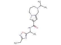 N-[1-(3-ethyl-1,2,4-oxadiazol-5-yl)ethyl]-5-isopropyl-5,6,7,8-tetrahydro-4H-pyrazolo[1,5-a][1,4]diazepine-2-carboxamide