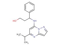 3-[(5-isopropylpyrazolo[1,5-a]pyrimidin-7-yl)amino]-3-phenylpropan-1-ol