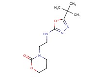 3-{2-[(5-tert-butyl-1,3,4-oxadiazol-2-yl)amino]ethyl}-1,3-oxazinan-2-one