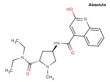 N-{(3R,5S)-5-[(diethylamino)carbonyl]-1-methyl-3-pyrrolidinyl}-2-hydroxy-4-quinolinecarboxamide