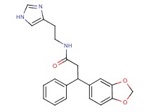 3-(1,3-benzodioxol-5-yl)-N-[2-(1H-imidazol-4-yl)ethyl]-3-phenylpropanamide