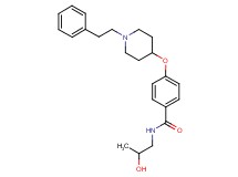 N-(2-hydroxypropyl)-4-{[1-(2-phenylethyl)-4-piperidinyl]oxy}benzamide