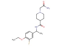 1-(2-amino-2-oxoethyl)-N-[1-(4-ethoxy-3-fluorophenyl)ethyl]-4-piperidinecarboxamide