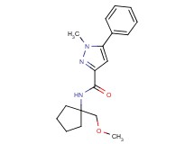 N-[1-(methoxymethyl)cyclopentyl]-1-methyl-5-phenyl-1H-pyrazole-3-carboxamide