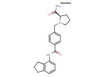 (2R)-1-{4-[(2,3-dihydro-1H-inden-4-ylamino)carbonyl]benzyl}pyrrolidine-2-carboxamide