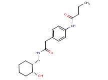 N-{4-[2-({[(1R*,2R*)-2-hydroxycyclohexyl]methyl}amino)-2-oxoethyl]phenyl}butanamide