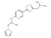 5-(3-isobutyl-1,2,4-oxadiazol-5-yl)-N-[1-methyl-2-(1H-pyrazol-1-yl)ethyl]-2-pyridinamine
