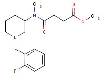methyl 4-[[1-(2-fluorobenzyl)-3-piperidinyl](methyl)amino]-4-oxobutanoate