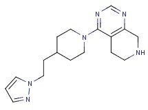 4-{4-[2-(1H-pyrazol-1-yl)ethyl]piperidin-1-yl}-5,6,7,8-tetrahydropyrido[3,4-d]pyrimidine