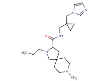 N-{[1-(1H-imidazol-1-ylmethyl)cyclopropyl]methyl}-8-methyl-2-propyl-2,8-diazaspiro[4.5]decane-3-carboxamide