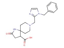 8-[(1-benzyl-1H-imidazol-2-yl)methyl]-2-oxo-1,8-diazaspiro[4.5]decane-4-carboxylic acid