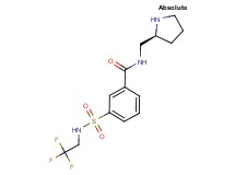 N-[(2S)-pyrrolidin-2-ylmethyl]-3-{[(2,2,2-trifluoroethyl)amino]sulfonyl}benzamide