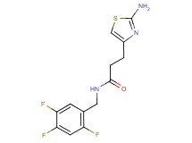 3-(2-amino-1,3-thiazol-4-yl)-N-(2,4,5-trifluorobenzyl)propanamide