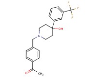 1-[4-({4-hydroxy-4-[3-(trifluoromethyl)phenyl]-1-piperidinyl}methyl)phenyl]ethanone