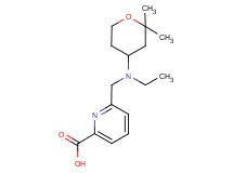 6-{[(2,2-dimethyltetrahydro-2H-pyran-4-yl)(ethyl)amino]methyl}pyridine-2-carboxylic acid