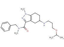 N-benzyl-5-[(3-isopropoxypropyl)amino]-N,1-dimethyl-4,5,6,7-tetrahydro-1H-indazole-3-carboxamide