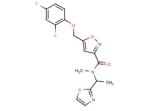 5-[(2,4-difluorophenoxy)methyl]-N-methyl-N-[1-(1,3-thiazol-2-yl)ethyl]-3-isoxazolecarboxamide