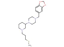 1-(1,3-benzodioxol-5-ylmethyl)-4-{1-[3-(methylthio)propyl]-3-piperidinyl}piperazine