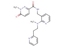 1-methyl-N-[(2-{methyl[2-(2-pyridinyl)ethyl]amino}-3-pyridinyl)methyl]-6-oxo-1,6-dihydro-3-pyridazinecarboxamide