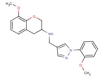 (8-methoxy-3,4-dihydro-2H-chromen-3-yl){[1-(2-methoxyphenyl)-1H-pyrazol-4-yl]methyl}amine
