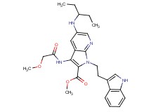 methyl 5-[(1-ethylpropyl)amino]-1-[2-(1H-indol-3-yl)ethyl]-3-[(methoxyacetyl)amino]-1H-pyrrolo[2,3-b]pyridine-2-carboxylate
