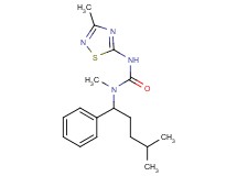 N-methyl-N-(4-methyl-1-phenylpentyl)-N'-(3-methyl-1,2,4-thiadiazol-5-yl)urea