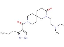 2-[2-(dimethylamino)ethyl]-9-[(3-propyl-1H-pyrazol-4-yl)carbonyl]-2,9-diazaspiro[5.5]undecan-3-one