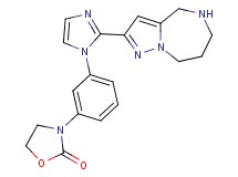 3-{3-[2-(5,6,7,8-tetrahydro-4H-pyrazolo[1,5-a][1,4]diazepin-2-yl)-1H-imidazol-1-yl]phenyl}-1,3-oxazolidin-2-one hydrochloride