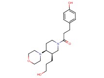 4-{3-[(3R*,4S*)-3-(3-hydroxypropyl)-4-morpholin-4-ylpiperidin-1-yl]-3-oxopropyl}phenol