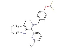 2-[4-(difluoromethoxy)benzyl]-1-(6-methyl-2-pyridinyl)-2,3,4,9-tetrahydro-1H-beta-carboline