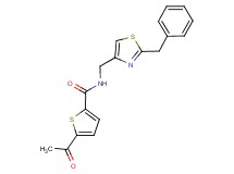 5-acetyl-N-[(2-benzyl-1,3-thiazol-4-yl)methyl]thiophene-2-carboxamide