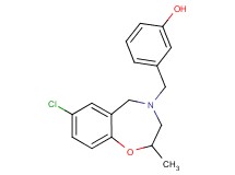 3-[(7-chloro-2-methyl-2,3-dihydro-1,4-benzoxazepin-4(5H)-yl)methyl]phenol