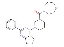 4-[3-(1,4-diazepan-1-ylcarbonyl)-1-piperidinyl]-2-phenyl-6,7-dihydro-5H-cyclopenta[d]pyrimidine dihydrochloride