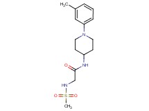 N~1~-[1-(3-methylphenyl)piperidin-4-yl]-N~2~-(methylsulfonyl)glycinamide