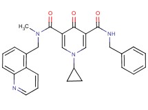 N'-benzyl-1-cyclopropyl-N-methyl-4-oxo-N-(5-quinolinylmethyl)-1,4-dihydro-3,5-pyridinedicarboxamide