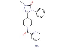 5-{1-[(4-aminopyridin-2-yl)carbonyl]piperidin-4-yl}-2-methyl-4-phenyl-2,4-dihydro-3H-1,2,4-triazol-3-one