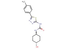 N-(trans-4-hydroxycyclohexyl)-N'-[5-(4-methylphenyl)-1,3,4-thiadiazol-2-yl]urea