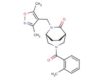 (1S*,5R*)-6-[(3,5-dimethylisoxazol-4-yl)methyl]-3-(2-methylbenzoyl)-3,6-diazabicyclo[3.2.2]nonan-7-one