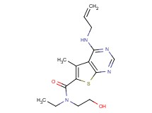 4-(allylamino)-N-ethyl-N-(2-hydroxyethyl)-5-methylthieno[2,3-d]pyrimidine-6-carboxamide