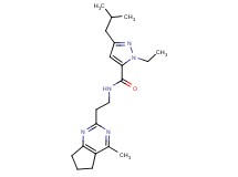 1-ethyl-3-isobutyl-N-[2-(4-methyl-6,7-dihydro-5H-cyclopenta[d]pyrimidin-2-yl)ethyl]-1H-pyrazole-5-carboxamide