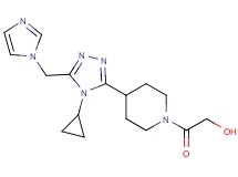 2-{4-[4-cyclopropyl-5-(1H-imidazol-1-ylmethyl)-4H-1,2,4-triazol-3-yl]piperidin-1-yl}-2-oxoethanol