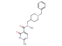 N-[(1-benzyl-4-piperidinyl)methyl]-N,2-dimethyl-6-oxo-1,6-dihydro-5-pyrimidinecarboxamide