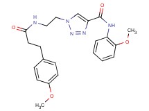 N-(2-methoxyphenyl)-1-(2-{[3-(4-methoxyphenyl)propanoyl]amino}ethyl)-1H-1,2,3-triazole-4-carboxamide