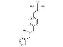 4-(4-{[(5-isoxazolylmethyl)(methyl)amino]methyl}phenyl)-2-methyl-2-butanol
