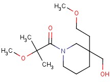[3-(2-methoxyethyl)-1-(2-methoxy-2-methylpropanoyl)-3-piperidinyl]methanol