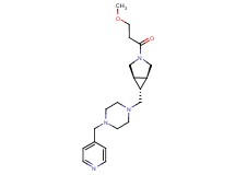 (1R*,5S*,6r)-3-(3-methoxypropanoyl)-6-{[4-(pyridin-4-ylmethyl)piperazin-1-yl]methyl}-3-azabicyclo[3.1.0]hexane
