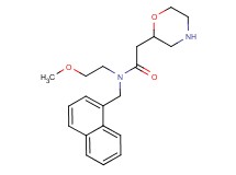 N-(2-methoxyethyl)-2-morpholin-2-yl-N-(1-naphthylmethyl)acetamide