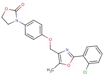 3-(4-{[2-(2-chlorophenyl)-5-methyl-1,3-oxazol-4-yl]methoxy}phenyl)-1,3-oxazolidin-2-one